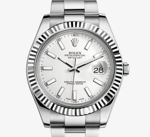 Rolex Datejust II Watch: Bianco Rolesor - combinazione di 904L acciaio e oro bianco 18 ct - M116334 - 0006