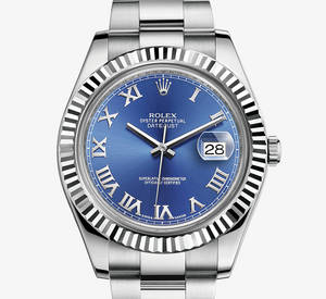 Rolex Datejust II Watch: Bianco Rolesor - combinazione di 904L acciaio e oro bianco 18 ct - M116334 -0004