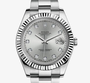 Rolex Datejust II Watch: Bianco Rolesor - combinazione di 904L acciaio e oro bianco 18 ct - M116334 - 0007