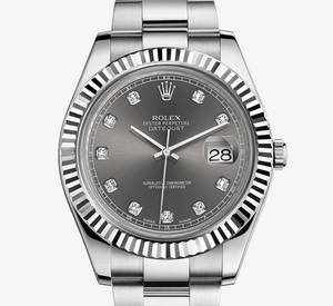 Rolex Datejust II Watch: Bianco Rolesor - combinazione di 904L acciaio e oro bianco 18 ct - M116334 -0009